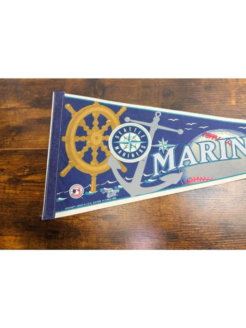Seattle Mariners 1996 Vintage MLB Felt Pennant By WinCraft 30 inches